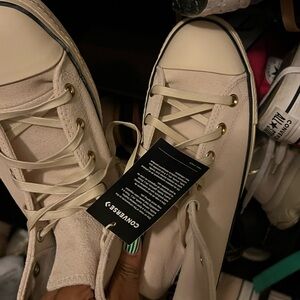 Converse Cream High-Top Sneakers All Star Lift NWT